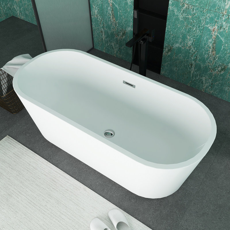 59.06 '' x 31.10 '' Soaking Plastic / Acrylic Bathtub