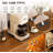 55" Modern Wine Bar Cabinet With Smooth Sliding Door &  LED Lights, Coffee Bar Cabinet With Wine Rack And Glass Holder-1002373508