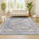 Peregrine Ornate Geometric Medallion Blue Rug