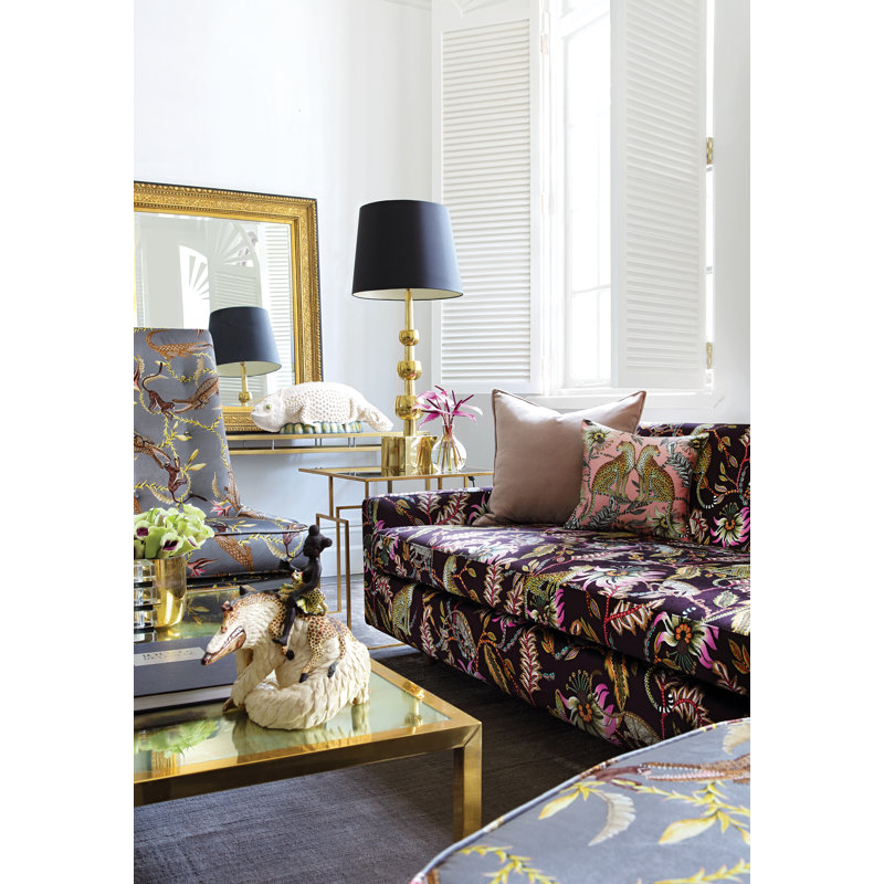 Ardmore 'Monkey Bean' Velvet Fabric, Ash