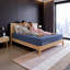 Matelas double à ressorts ensachés ZONE 12 po avec mousse à mémoire de forme et couches de qualité supérieure, bleu et multicolore ZONE-710399229-709834781