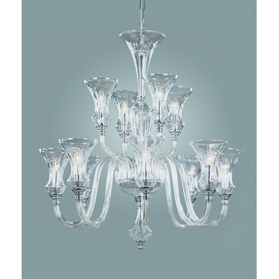 Weatherford 12 - Light Shaded Chandelier