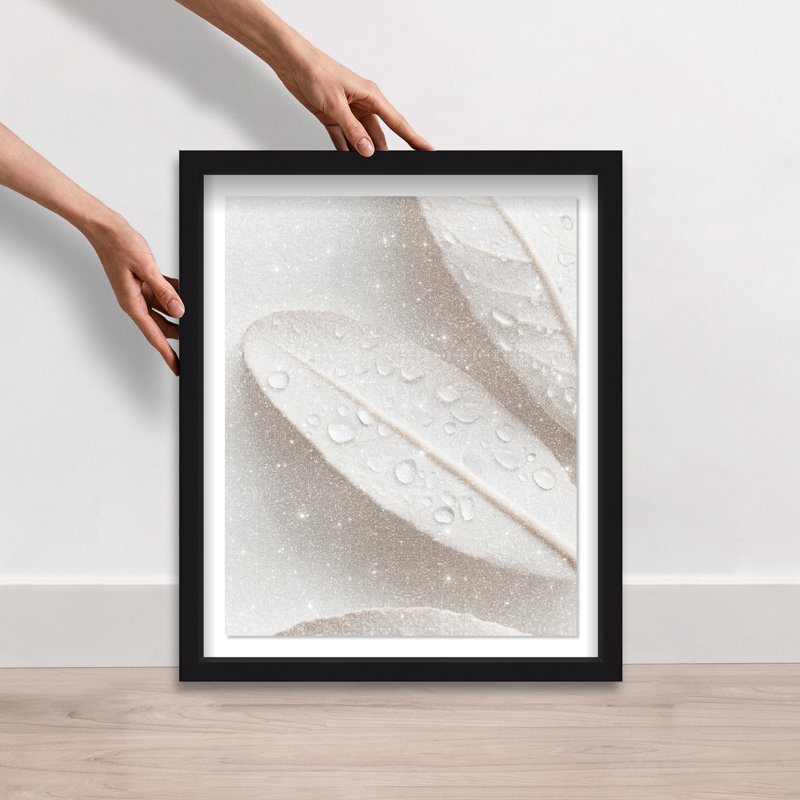 Silk Foliage II Shadowbox Floral & Botanical Print by Oliver Gal, Black Frame, 16 x 20, 31.5"H x 37.5"W, Black Shadowbox