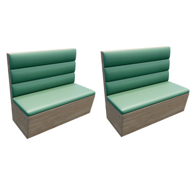 Banc rembourré en similicuir Nordic Modern