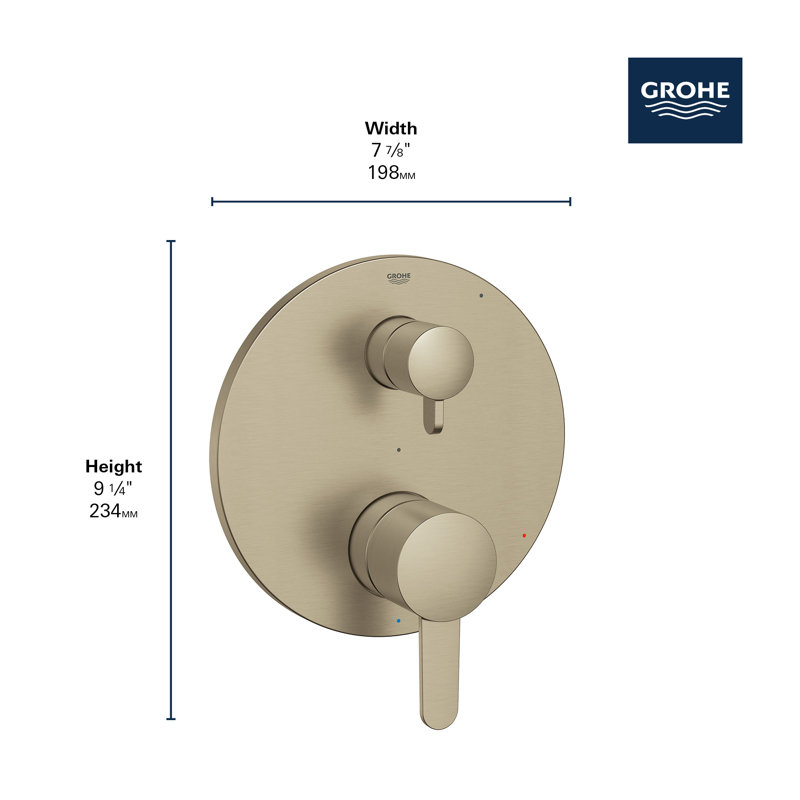 Cosmopolitan Pressure Balance Rain Shower Set, Brushed Nickel