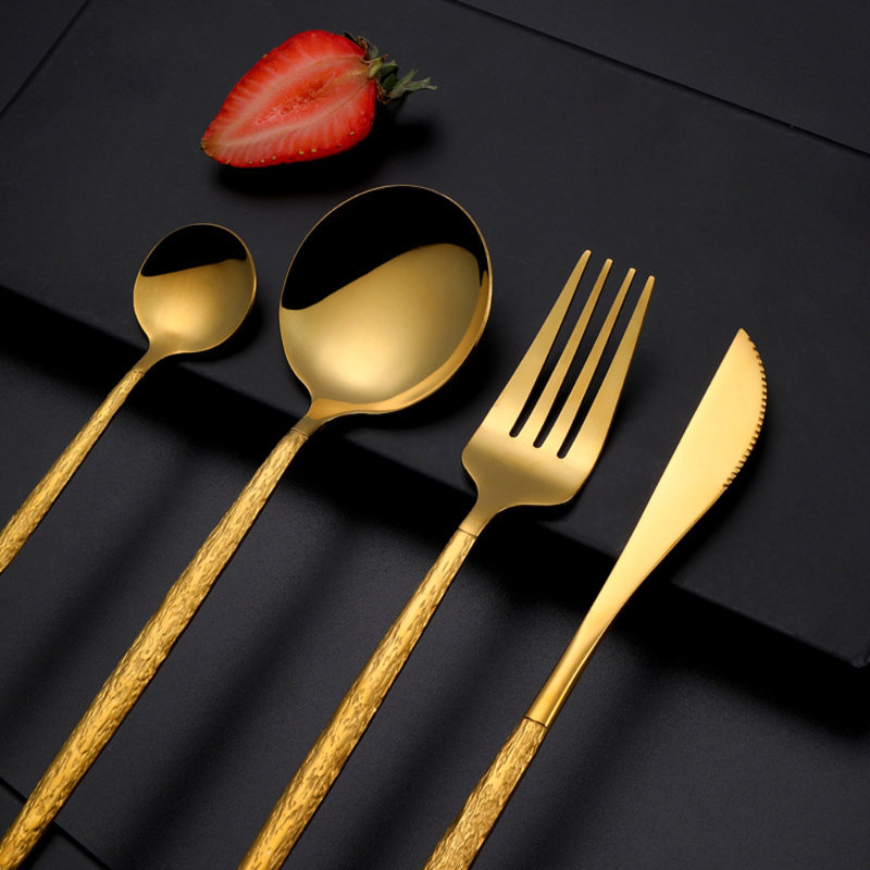 Mercer41 Octivia Stainless Steel Flatware Set - Service for 6, Colorful