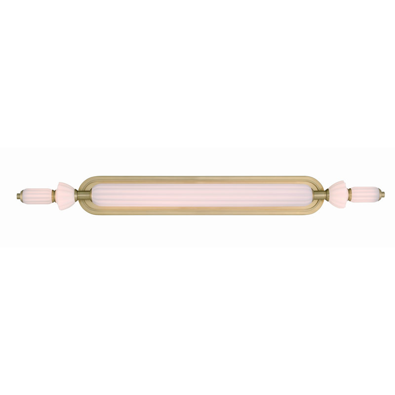Lansdowne, Vanity, 39", Opal Glass, Gold