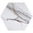 Elegance Hexagon 7.7 in. x 8.9 in. Matte Porcelain Marble look Floor and Wall Tile-56390493