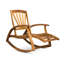 Chaise berçante avec fonction et repose-pieds rétractable en bois massif-584100104