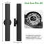 Applique murale noire cylindrique intégrée en aluminium à DEL H 22 po noire-1822731439