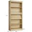 180.1cm H x 30.2cm W Standard Bookcase-1424822758