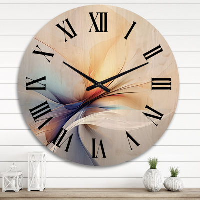 Horloge murale en bois massif Jigna