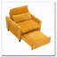 Fauteuil club en velours côtelé-1230842636
