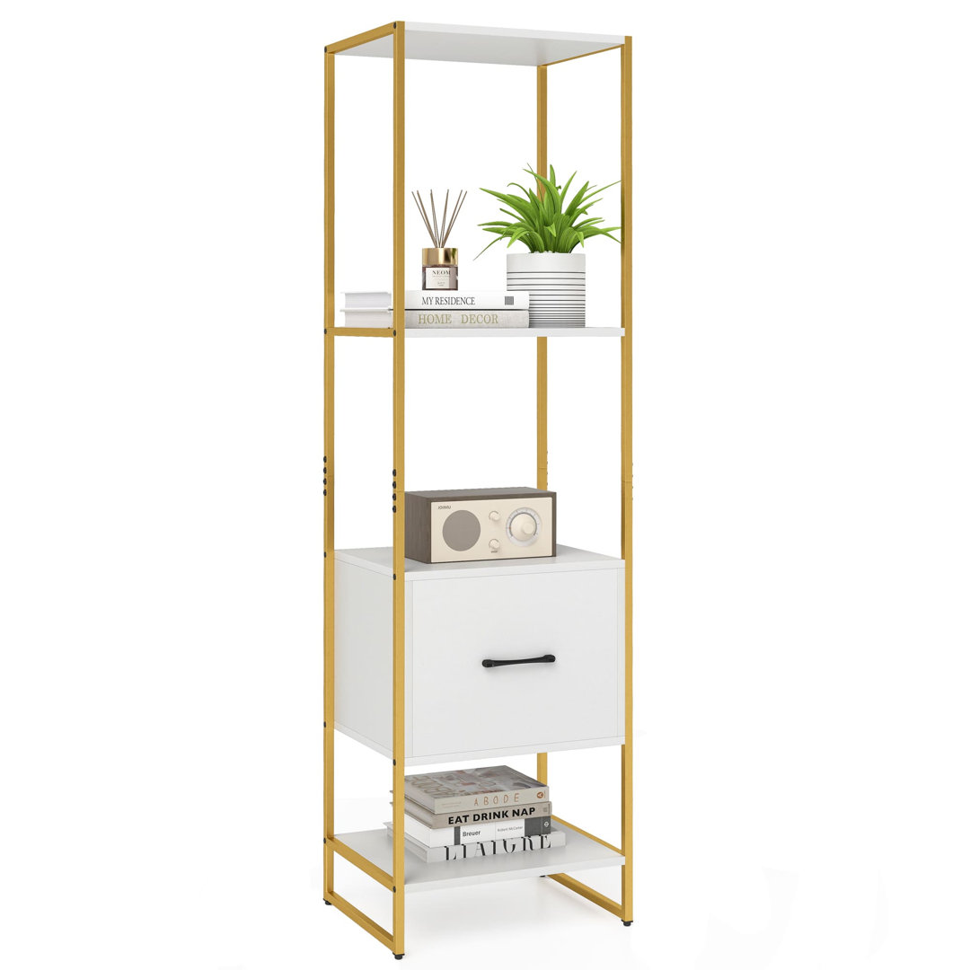 160cm H x 45cm W Metal Bookcase