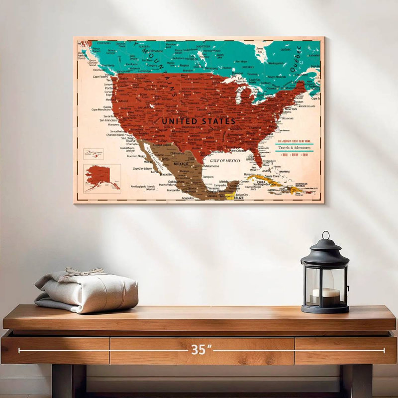 Épingle colorée USA Milstead IV, H 16 po x l 24 po