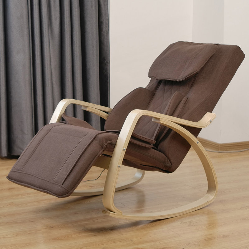 Fauteuil à bascule relaxant à massage complet avec pression d'air et confort