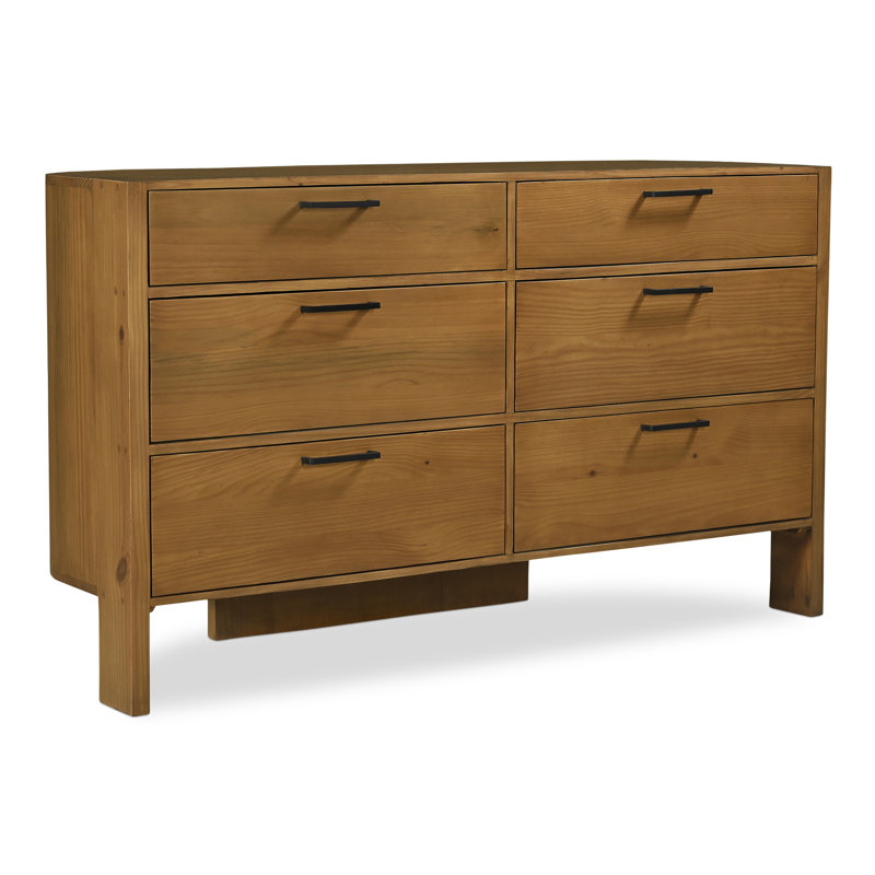 Commode 6 tiroirs Agardi - brun