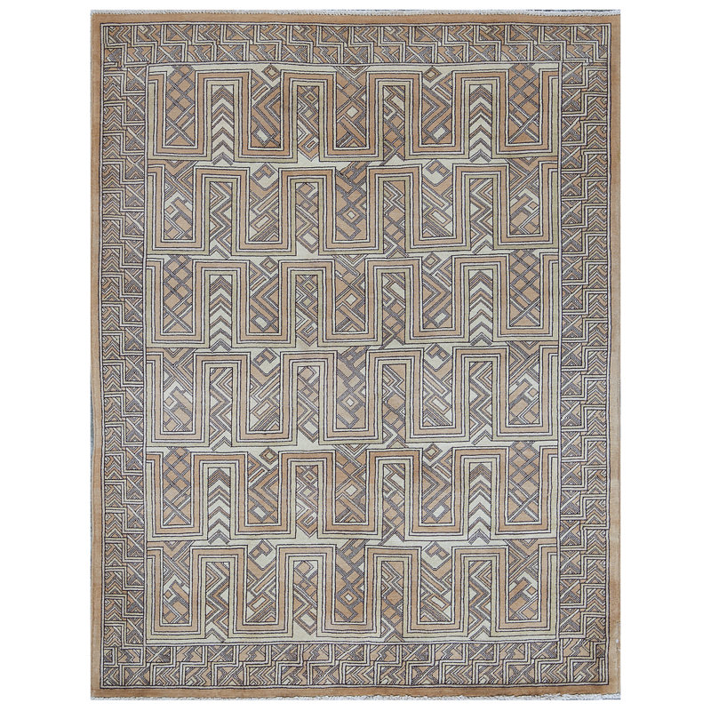 Hand-Knotted High-Quality Gray Area Rug