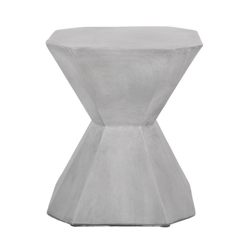 Outdoor Lightweight Concrete Side Table