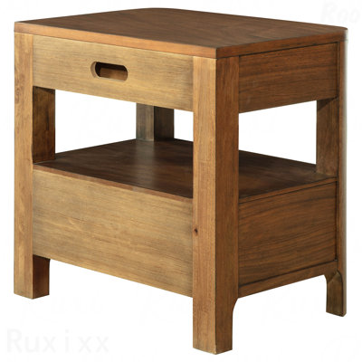 Table de chevet et table de chevet 2 tiroirs en noyer