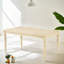 Rangement luxueux: table rectangulaire en bois et sièges: avec 4 chaises, brun, configuration