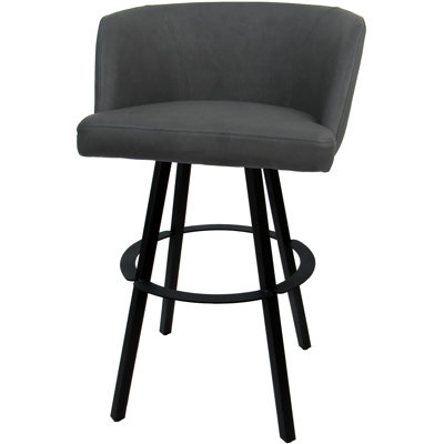 Tabouret de bar pivotant en métal Karimah