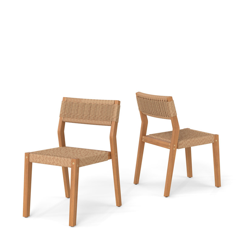 Outdoor Wicker Dining Chairs (set Of 2), Side Chair