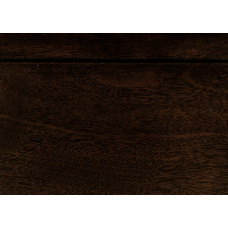 Grand lit à finition cerisier foncé - Base de style requise, fabrication en bois d'ingénierie et accessoire essentiel, nécessite un sommier tapissier