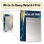 Ethereal Knowing Royal Blue And Gold II - Modern Wall Mirror-679550866