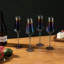 Ensemble de 4 flûtes à champagne bleues 4 pièces