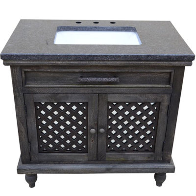 Eugune 36'' Single Bathroom Vanity with Granite Top
