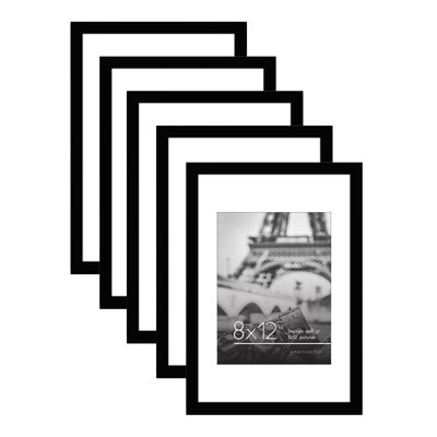 Ensemble de 5 cadres avec passe-partout pour composition murale, photo collage