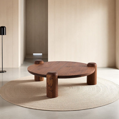 Mid-century style solid wood coffee table