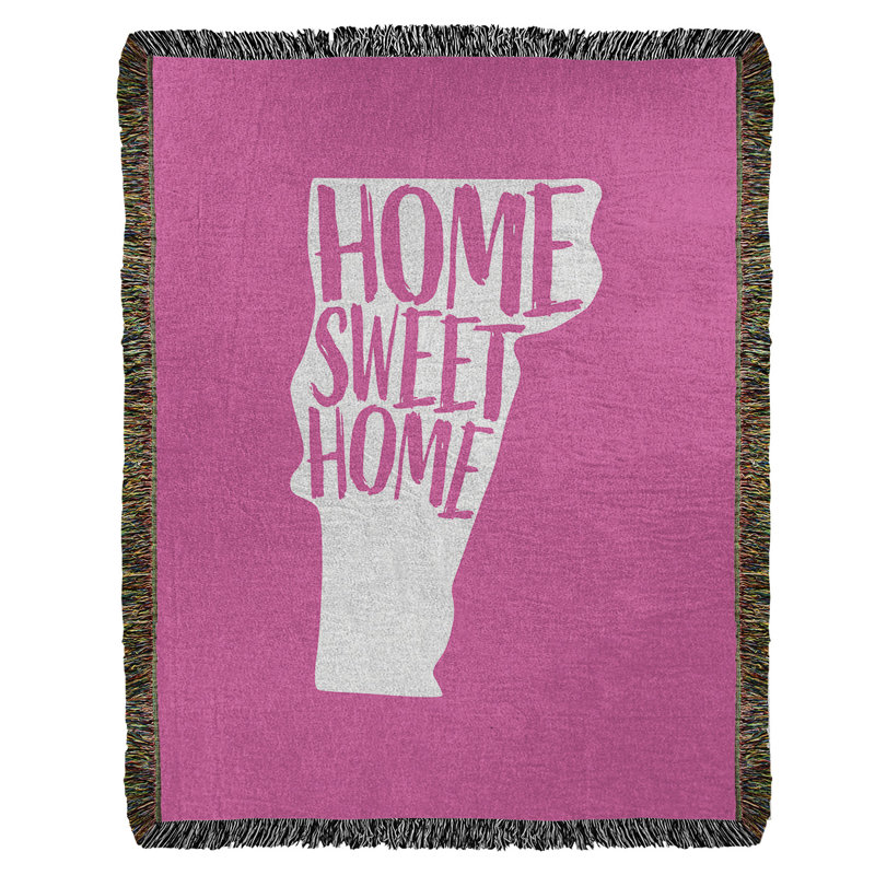 Jeté en coton tissé vermont doux, l 37 po x L 52 po, Rose