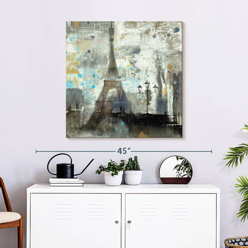 Nicci Eiffel Tower Neutral, 30" H x 30" W