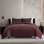 Vera Wang Signature Red Faux Fur Comforter Set