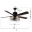 Ensemble d’éclairage pour ventilateur de plafond à 5 pales inclus Coven-877600421