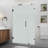 Nautis XL 44.25" W x 80" H Hinged Frameless Shower Door with Ultra-Bright Frosted Glass-93064476