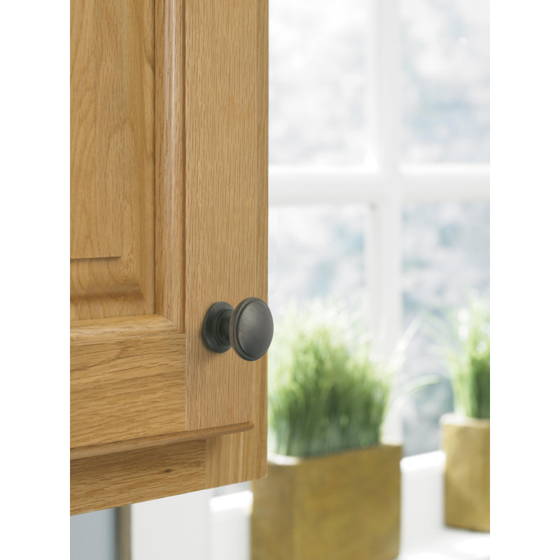 Poignée d'armoire Ravino de 1-1 / 4 po (32 mm) de diamètre - paquet de 10, Bronze huilé, bronze