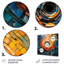 Coloré disque vinyle mosaïque III sur toile-829251150-843101310