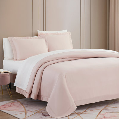 Brockham Premium 100% Lyocell Silky Soft Modern Contemporary 3 Piece Duvet Cover Set
