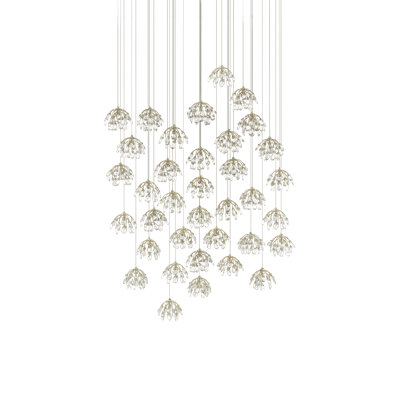 Luminaire suspendu en cristal à 36 lumières
