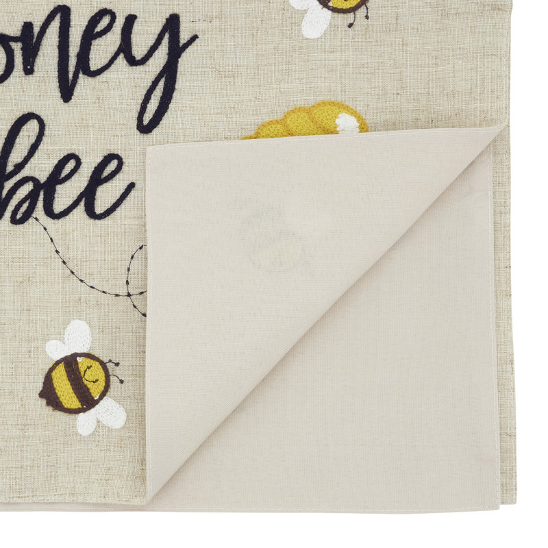Chemin de table Honey Bee Text Linen