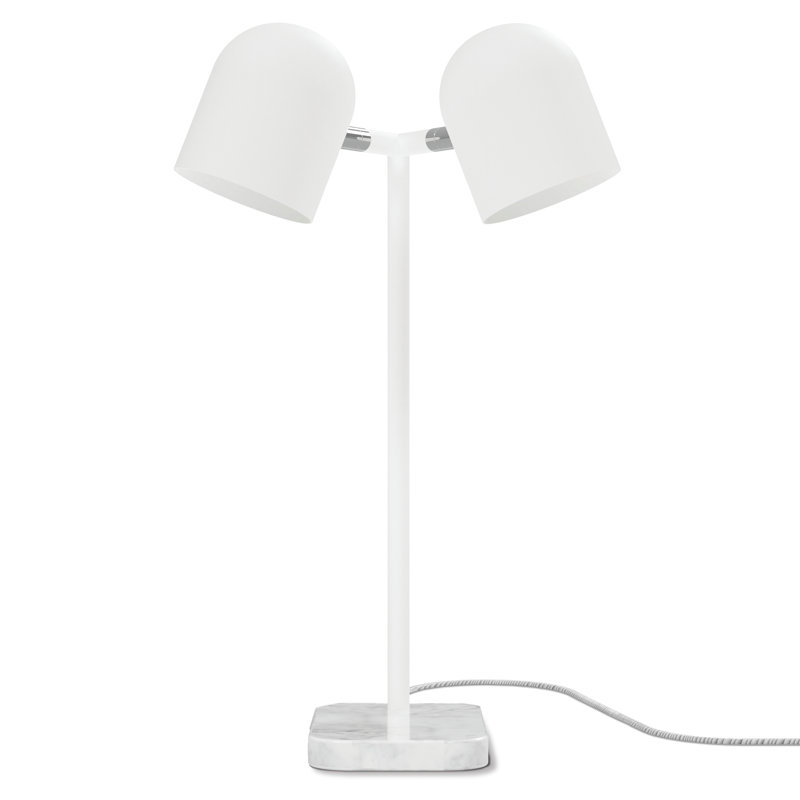 Tandem Table Lamp, White