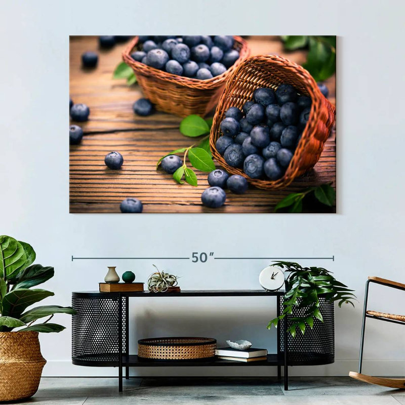 Yarlin Blueberries, 34" H x 51" W