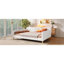 Lit de jour beige Queen Size, recouvert de lin, 4 pieds de soutien, structure solide, polyvalent pour la maison, montage facile, design moderne, assise et couchage confortables, sommier non requis