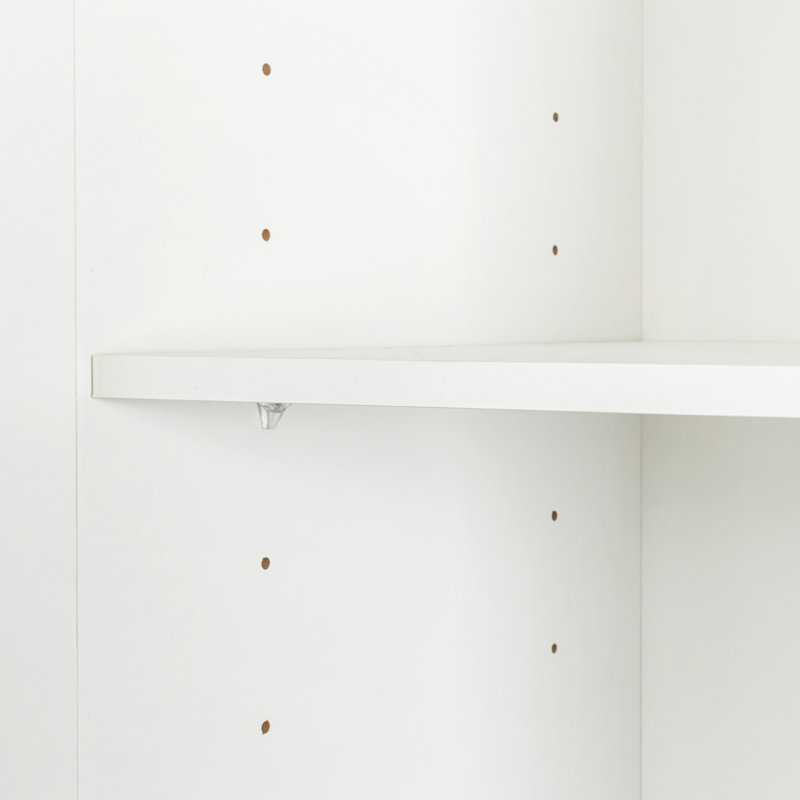 70.87" Tall Narrow Storage Bathroom Cabinet With 3 Adjustable Shelves For Living Room/Kitchen/Laundry/Bedroom, White