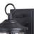 Maxeys 11.75 in. H 1-Light Matte Black Outdoor Wall Sconce, Rust-Resistant Composite, Clear Seeded Glass Shade, LED Compatible, Use for Exterior Porch Patio Front Door or Garage-1942128360-1942152812