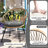 Ustyle Patio Balcony Courtyard : 2 Single Chairs And A Tempered Glass Table, Simple Design High Durability Table With - Strength Top, Comfortable Versatile