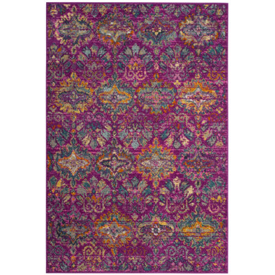 Tapis fuchsia / bleu Christa